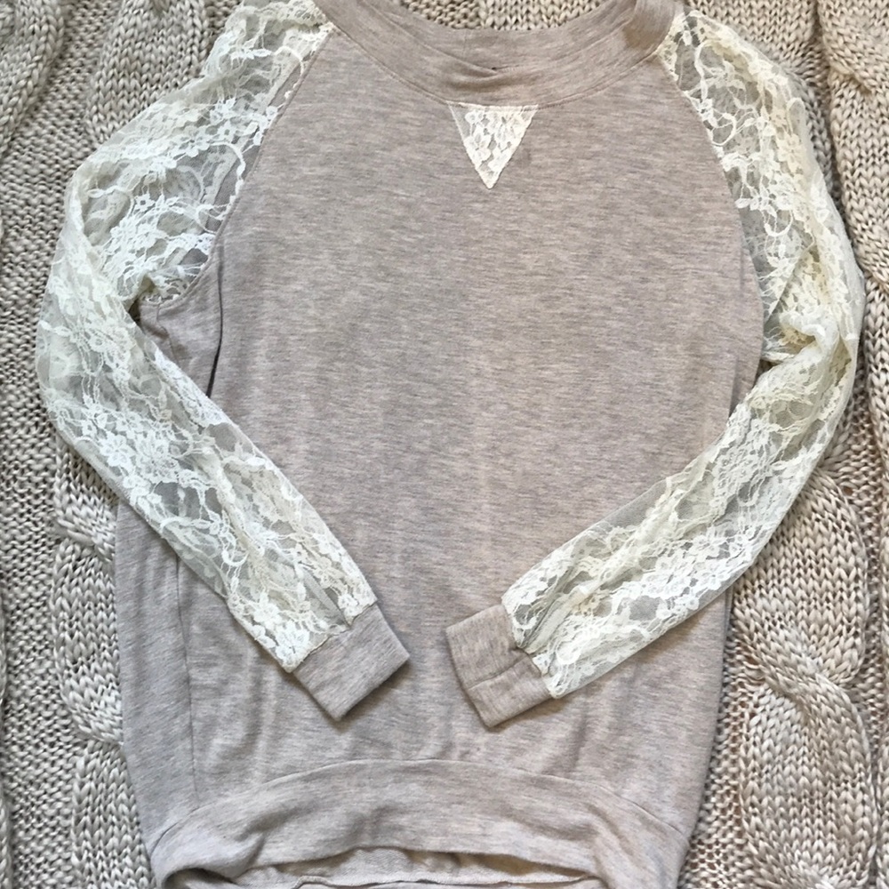 Lacy long sleeve shirt